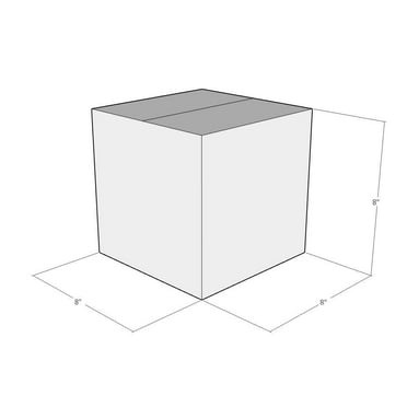5 Boxes 8x8x8 White 32 ECT - New for Packing or Shipping Needs
