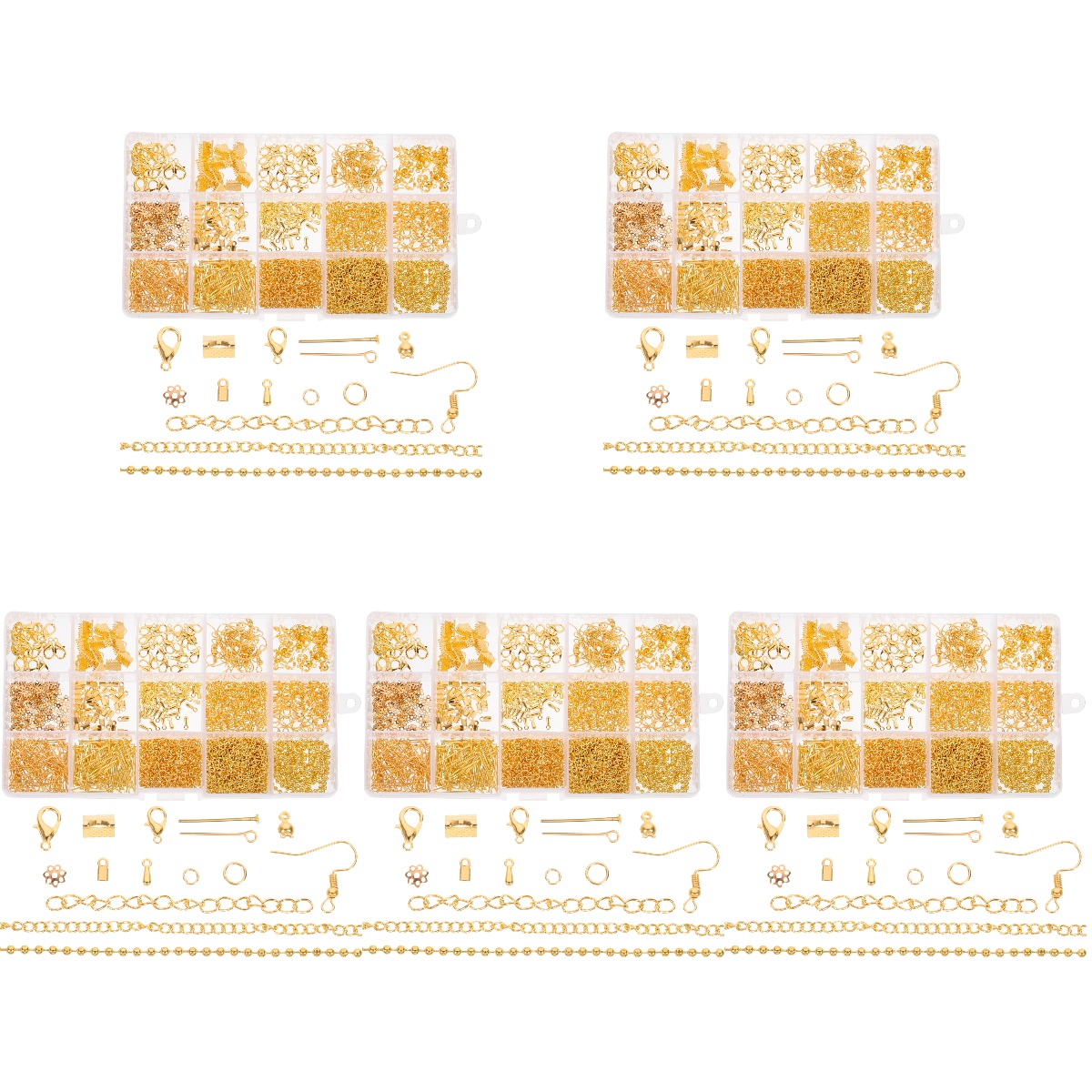 5 Boxes Diy Jewelry Necklace Bracelet Making Material Necklace Making