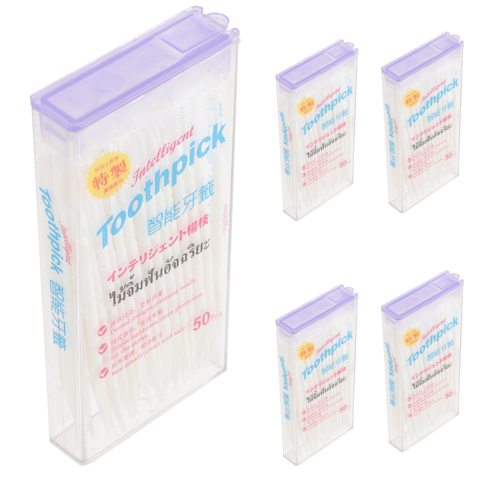 5 Boxes Interdental Brush Braces Cleaner Tooth Flossing Teeth Sticks