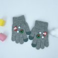 thumbnail image 1 of Under $5 Boys Winter Gloves Childrens Gloves For Winter New Styles For Boys And Girls Bears For Cold Protection And Warmth Childrens Five Finger Yarn Knitted Gloves, 1 of 2