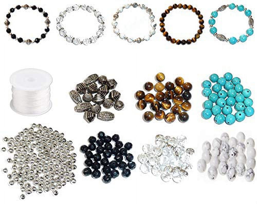 Kandi Beads for DIY Crafting Jewelry Making Kandi Bracelets 6x9mm About  1800Pcs,Transparent 