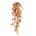 thumbnail image 1 of 5-Branch Artificial Violet Garland Hanging Flower Autumn Decor, Realistic Design Weatherproof Easy Hanging, Style C, by Kingtowag, 1 of 7
