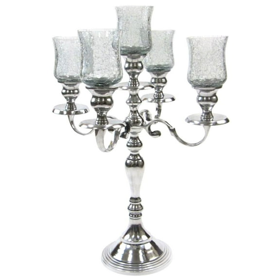 "5-Branch Candle Holder, Aluminum, 18"""