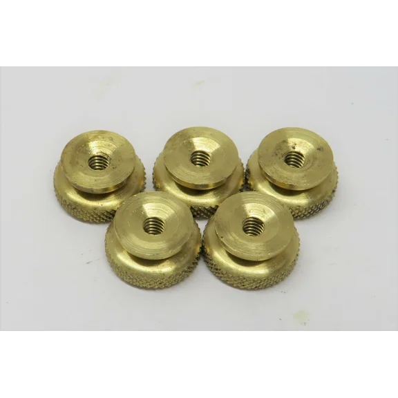 5 Brass Spark Plug Thumb Nuts 8/32 Thread 7/16 Od Gas Engine Hit & Miss #001
