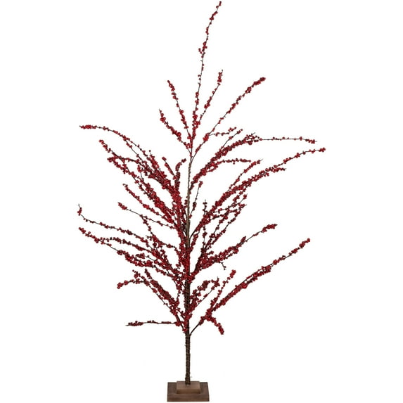 Northlight Red Berry Artificial Christmas Twig Tree - 5' - Unlit