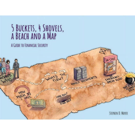5 Buckets, 4 Shovels, a Beach and a Map: A Guide to Financial Security, (Paperback)
