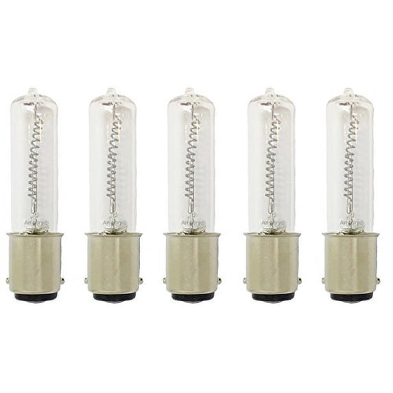 (5)-Bulbs 200 Watt JD Type BA15D 200W DC Bayonet Base T4 Halogen Light ...