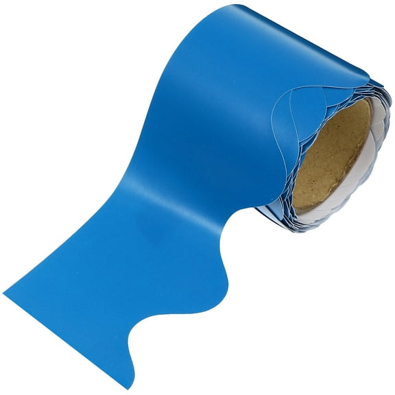 FELTECHELECTR Oil-Proof Bulletin Border Trim Blue Paper 1Pack