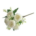 thumbnail image 1 of 5 Bunches Of Artificial Peonies and Roses for Home, Party, Wedding, Artificial Rose Bouquet for Decoration, 1 of 2