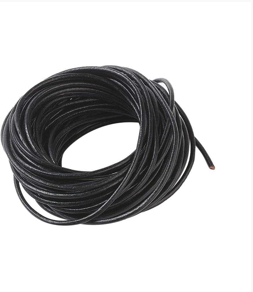 5 Bundle Cowhide Leather Cord Genuine Leather Jewelry String for DIY Rope Bracelet Necklace Jewelry Making 10.93 yards(10m)/bundle Cowhide