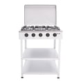 thumbnail image 1 of 5 Burner Portable Gas Stove Stove with Support Leg Stand, Manual Lgnition Camping Stove for Apartment, Outdoor Cooking (White), 1 of 28