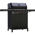 thumbnail image 1 of Brand Man Pro 5-Burner Infrared Gas Grill Stainless Steel with Side Burner, Searing Zone & Porcelain-Enameled Grates Griddle, Convertible LPG/NG, 1 of 10