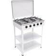 5 Burners Gas Stove Portable Camping Stove Freestanding Outdoor Cooker