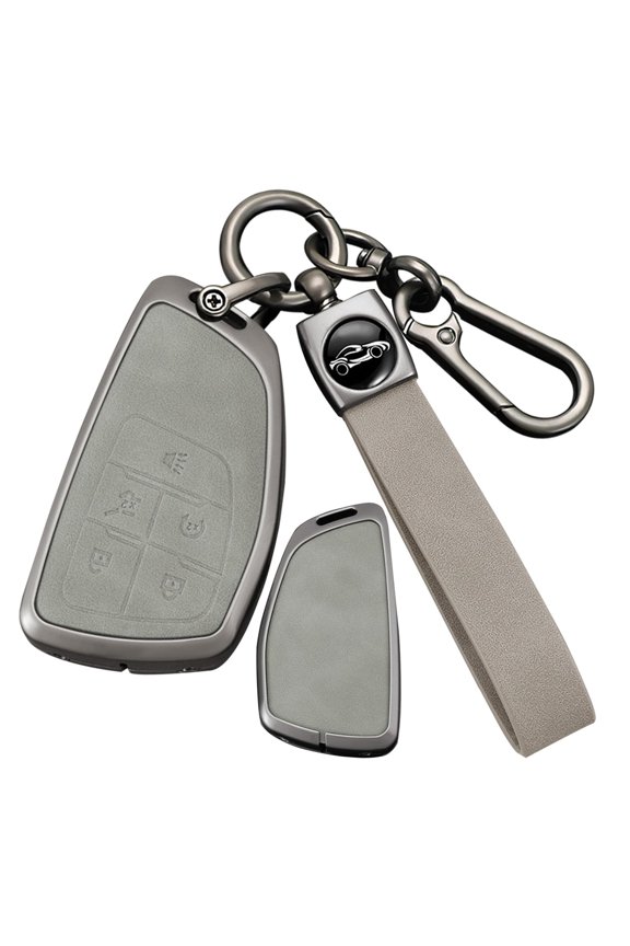 5-Button Car Key Fob Cover & Solid Housing, Compatible with Chevrolet Silverado1500, Suburban RST, Tahoe; Buick Encore, Envision Avenir (2020-2024); Sierra 1500, 2500HD, 3500HD