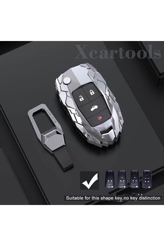5-Button Chevrolet Remote Flip-Out Key Fob Cover Cruze Camaro Malibu Keychain