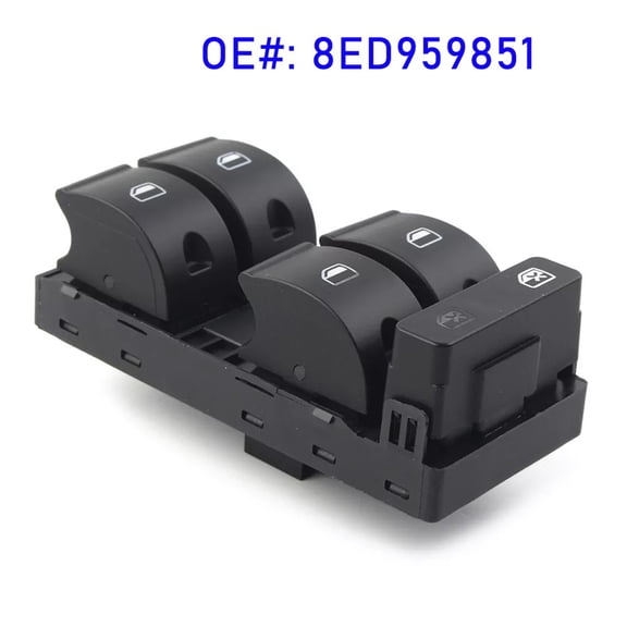 5 Button Driver Side Electric Master Window Control Switch for Audi A4 B6, B7 US
