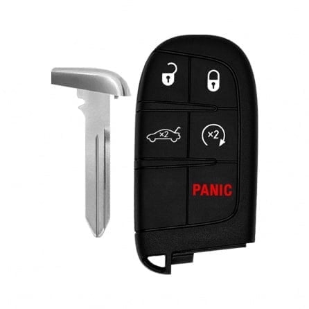 5-Button Remote Key Fob for Dodge Challenger 20192022, Compatible with Chrysler 200, Chrysler 300, and Dodge Charger