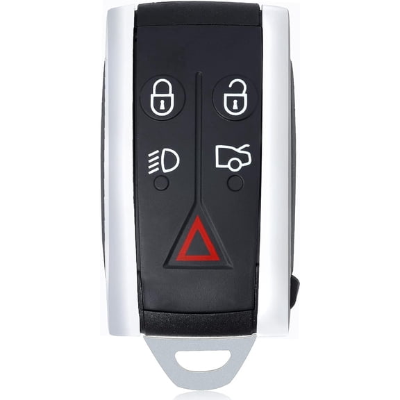 5 Button Smart Car Key Fob Keyless Control Entry Remote 315 Mhz Replacement for Jaguar XF XFR XK XKR (FCC ID: KR55WK49244)