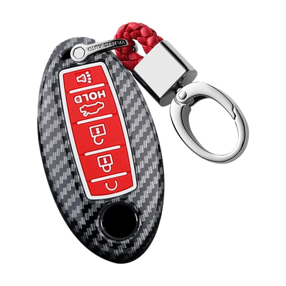 5 Buttons Key Holder Fit for Nissan Smart Remote Key Fob Cover Case Fit for Infiniti ompatible with Nissan Altima Maxima Murano Pathfinder Rogue Armada /Fit for Infiniti EX35, FX35, FX37, FX50, G25,