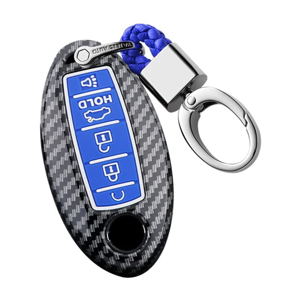 5 Buttons Key Holder Fit for Nissan Smart Remote Key Fob Cover Case Fit for Infiniti ompatible with Nissan Altima Maxima Murano Pathfinder Rogue Armada /Fit for Infiniti EX35, FX35, FX37, FX50, G25,