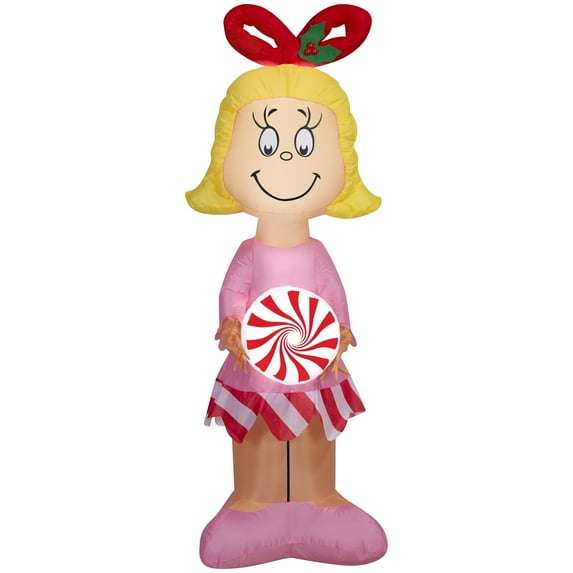 5 ft Cindy Lou Who Christmas Airblown Yard Inflatable, Multicolor, by Dr. Seuss
