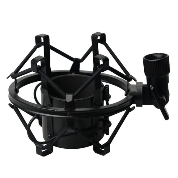 ETEREAUTY 5Cm Metal Microphone Shockmount Black Mic Mount for Recording Applications