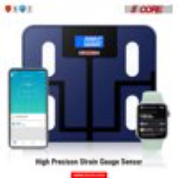 5 CORE Body Fat Analyzer Smart Body Weight Scale with Bluetooth Connectivity, Black