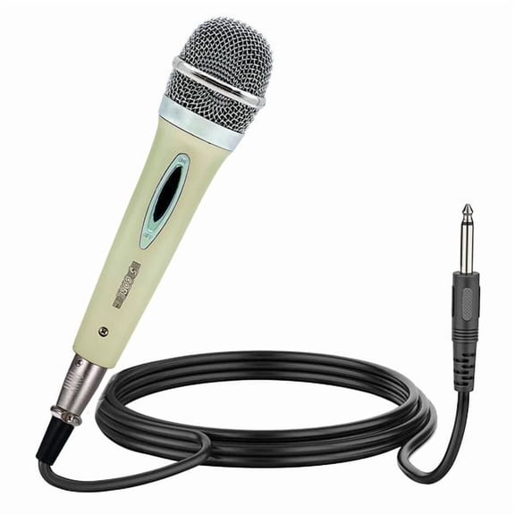 5 CORE Cardioid Dynamic Handheld Vocal Microphone with On/Off Switch, Unidirectional Singing Mic Complete with XLR Audio Cable for Karaoke, Public Speaking & Parties