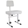 thumbnail image 1 of 5 Core Piano Bench 3" Padded Cushioned Stool w Backrest Heavy Duty Musician Chair Height Adjustable, 1 of 5