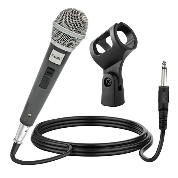 5Core XLR Microphone Dynamic Mic Karaoke Singing Studio Mics Handheld Microfono