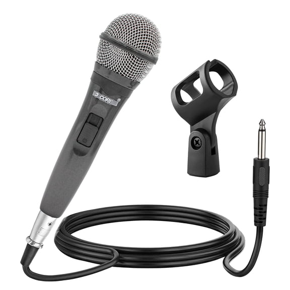 5Core XLR Microphone Dynamic Mic Karaoke Singing Studio Mics Handheld Microfono