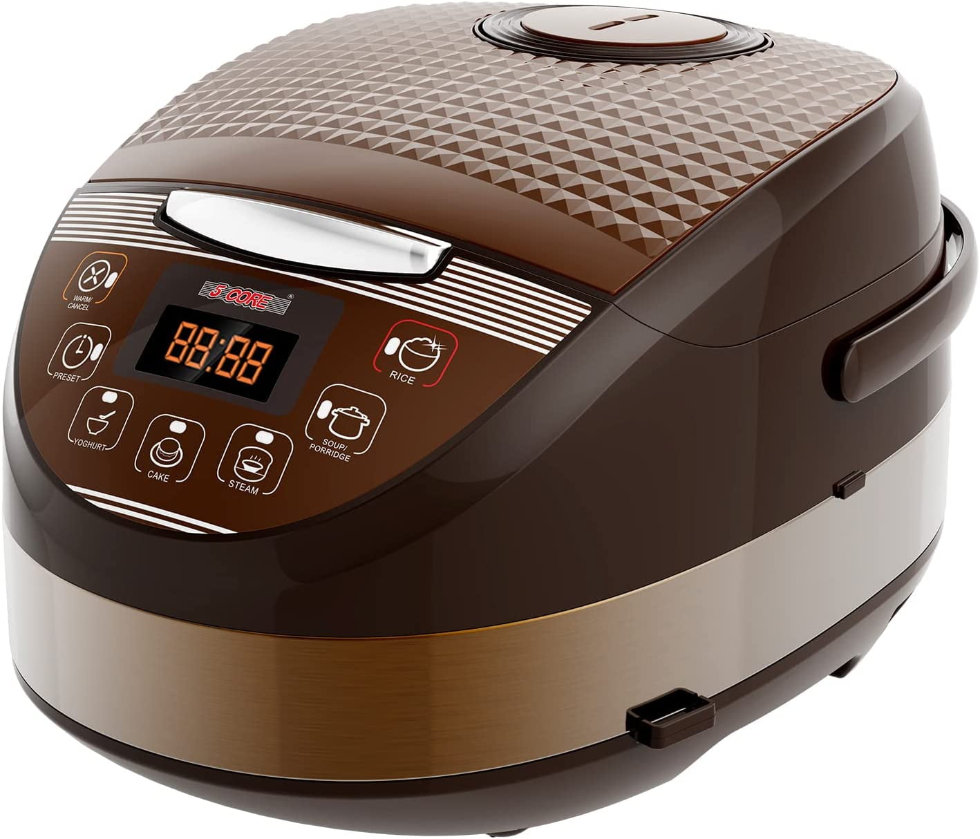 5 Core RC 0502 Rice Cooker - 5.3 Qt, Digital, Multi-Functional, Non ...