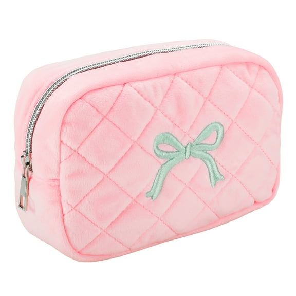 Cosmetic Bag for Travel, Makeup Zipper Pouch for Women, Travel Organizer Bags-Pink