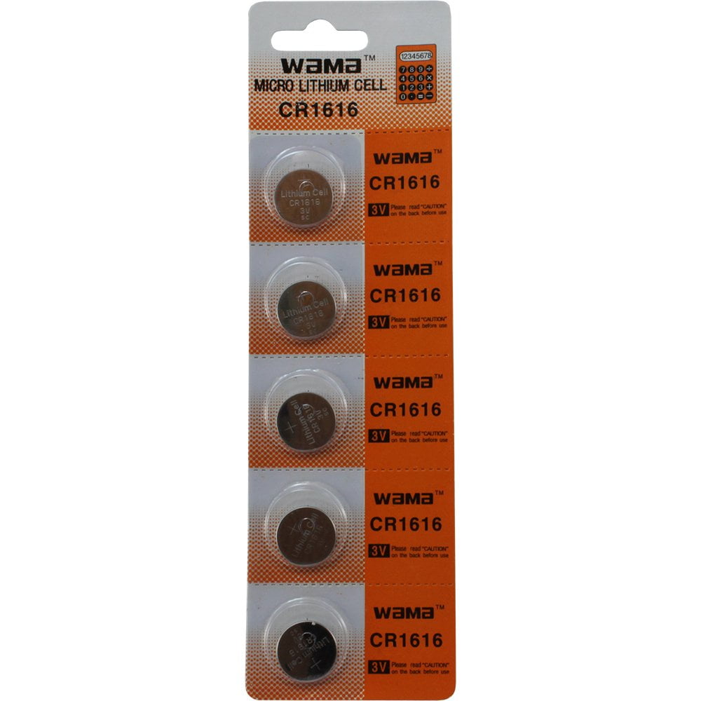 (5) CR1616 Lithium 3V Batteries