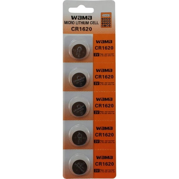 5 CR1620 Watch Battery Batteries Retail Strip