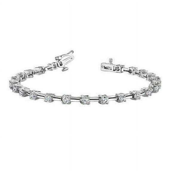 5 CT White Gold Diamond 14K Gold Tennis Bracelet