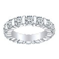 thumbnail image 1 of AFFY 5 Carat (Ctw) Round Cut White Natural Diamond Bar Set Eternity Wedding Band Ring In 14k Solid White Gold Ring Size-10, 1 of 1