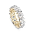 thumbnail image 1 of 5 Carat | EGL Certified Oval Shape Lab Grown Diamond Eternity Ring For Women | 14K Yellow Gold | GH-SI1 Quality Friendly Diamonds, 1 of 6