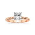 thumbnail image 1 of 5 Carat IGI Certified Cushion Shape Lab Grown Diamond Engagement Ring | 14K Rose Gold |Sansa Solitaire Diamond Ring | FG-VS1-VS2 Quality Friendly Diamonds, 1 of 4