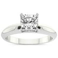 thumbnail image 1 of 5 Carat IGI Certified Cushion Shape Lab Grown Diamond Engagement Ring | 14K White Gold |Eloise Solitaire Knife Edge Diamond Ring | FG-VS1-VS2 Quality Friendly Diamonds, 1 of 4