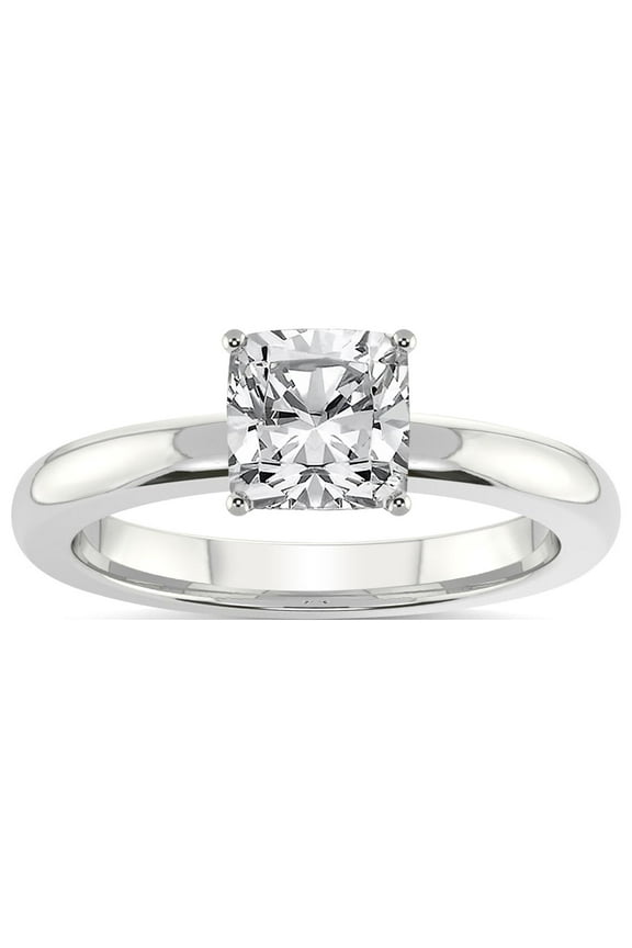 IGI Certified 5 Carat Cushion Shape Lab Grown Diamond Engagement Ring | 14K White Gold |Quinn Solitaire Diamond Ring | FG-VS Quality Friendly Diamonds