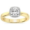 thumbnail image 1 of 5 Carat IGI Certified Cushion Shape Lab Grown Diamond Engagement Ring | 14K Yellow Gold |Anna Hidden Accents Halo Diamond Ring | FG-VS1-VS2 Quality Friendly Diamonds, 1 of 4