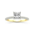 thumbnail image 1 of 5 Carat IGI Certified Cushion Shape Lab Grown Diamond Engagement Ring | 14K Yellow Gold |Grace Micro Pave Eternity Diamond Ring | FG-VS1-VS2 Quality Friendly Diamonds, 1 of 4
