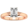 thumbnail image 1 of 5 Carat IGI Certified Emerald Shape Lab Grown Diamond Engagement Ring | 14K Rose Gold | Arielle Solitaire Diamond Ring | FG-VS1-VS2 Quality Friendly Diamonds, 1 of 4