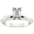 thumbnail image 1 of 5 Carat IGI Certified Emerald Shape Lab Grown Diamond Engagement Ring | 14K White Gold |Eloise Solitaire Knife Edge Diamond Ring | FG-VS1-VS2 Quality Friendly Diamonds, 1 of 4