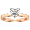 thumbnail image 1 of 5 Carat IGI Certified Heart Shape Lab Grown Diamond Engagement Ring | 14K Rose Gold |Shye Petal Solitaire Diamond Ring | FG-VS1-VS2 Quality Friendly Diamonds, 1 of 4