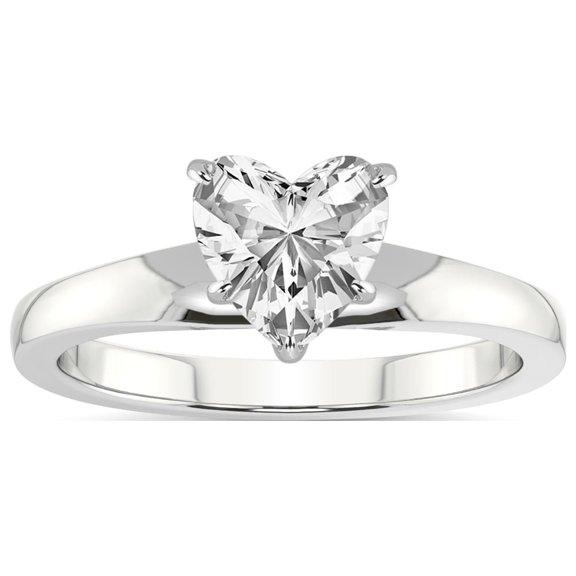 5 Carat IGI Certified Heart Shape Lab Grown Diamond Engagement Ring | 14K White Gold | Arielle Solitaire Diamond Ring | FG-VS1-VS2 Quality Friendly Diamonds