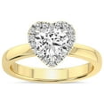 thumbnail image 1 of 5 Carat IGI Certified Heart Shape Lab Grown Diamond Engagement Ring | 14K Yellow Gold |Anna Hidden Accents Halo Diamond Ring | FG-VS1-VS2 Quality Friendly Diamonds, 1 of 4