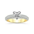 thumbnail image 1 of 5 Carat IGI Certified Heart Shape Lab Grown Diamond Engagement Ring | 14K Yellow Gold |Casimer Side Stone Diamond Ring | FG-VS1-VS2 Quality Friendly Diamonds, 1 of 4