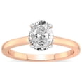 thumbnail image 1 of 5 Carat IGI Certified Oval Shape Lab Grown Diamond Engagement Ring | 14K Rose Gold |Mystic Secret Halo Diamond Ring | FG-VS1-VS2 Quality Friendly Diamonds, 1 of 4